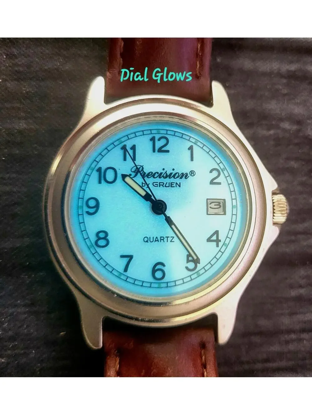 Very Rare Condition Gruen Glow‎ Dial Mens Field Flieger Watch